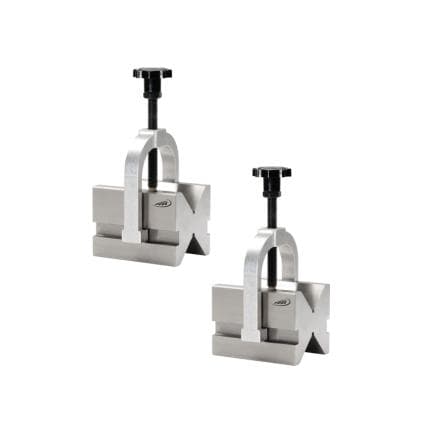 HELIOS PREISSER 0522206 - Paire de vés doubles trempés en inox avec étrier