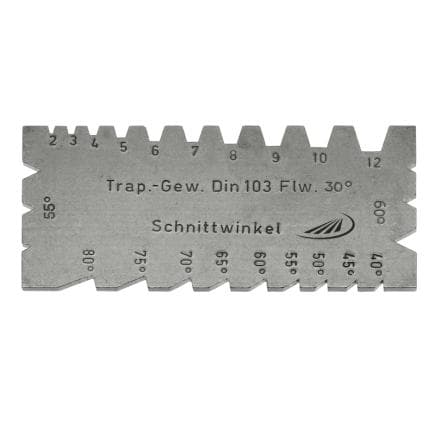 HELIOS PREISSER 0580101 - Calibre de filetage et de tournage universel 90 x 40 x 2 mm