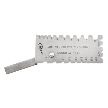HELIOS PREISSER 0580111 - Jauge combinée tour et filetage 0-30°/40-80° 90x40x2mm
