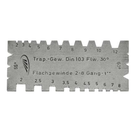 HELIOS PREISSER 0580121 - Calibre de filetage et de tournage universel 90 x 40 x 2 mm
