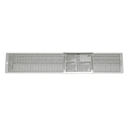 HELIOS PREISSER 0581123 - Règle de calcul pour filet DIN, plastique