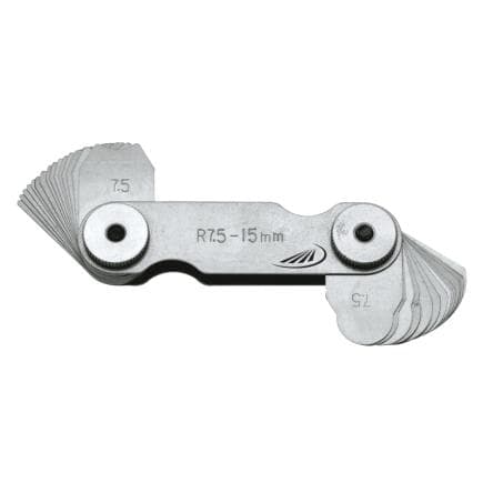 HELIOS PREISSER 0604202 - Jauge à rayon concave et convexe en inox