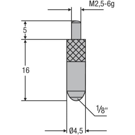 HELIOS PREISSER 0710167 - Touche M2,5