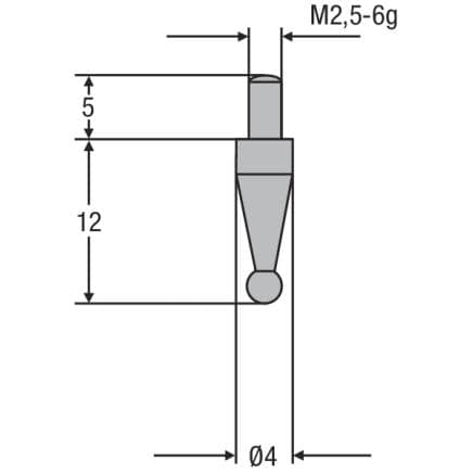 HELIOS PREISSER 0710172 - Touche M2,5