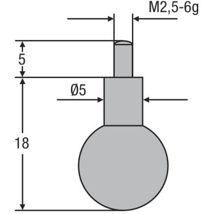 HELIOS PREISSER 0710181 - Touche M2,5