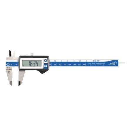 HELIOS PREISSER 1326914 - Pied à coulisse de poche digital IP 67 becs recouverts d'une couche en carbure