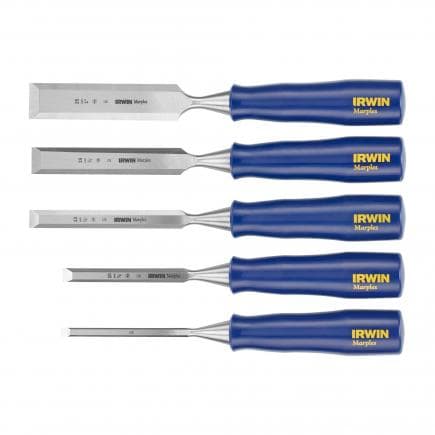 IRWIN TM444S5 - M444 - Blue-chip bevel edge chisels set in clamshell (5 pcs.)