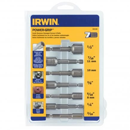 IRWIN 394100 - Power-Grip Bolt extractor set (7 pcs.)