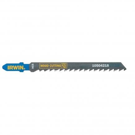 IRWIN 10504221 - Standard T-shank wood cutting HCS jigsaw blades (multi-pack)