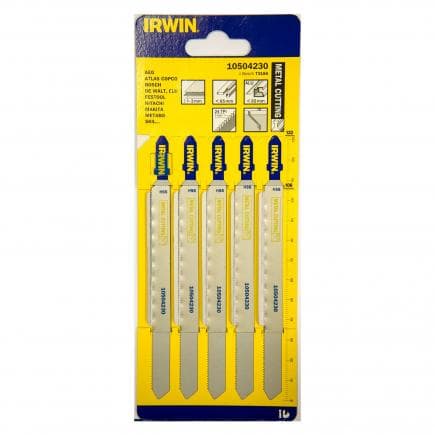 IRWIN 10504230 - T-shank metal cutting HSS jigsaw blades (5 pcs.)