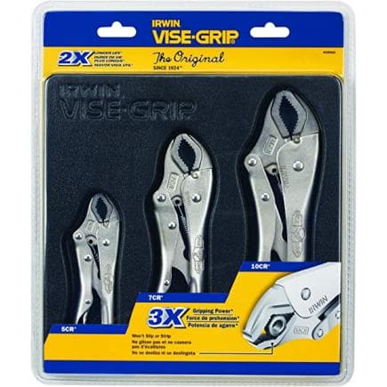 IRWIN 10508020 - Original locking pliers set in storage tray (3 pcs.)