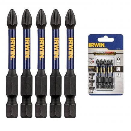 IRWIN IW6061404 - Impact Pro screwdriving Pozidriv bit set (5 pcs.)