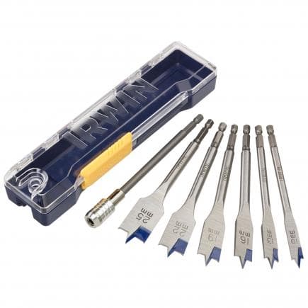 IRWIN IW4041004 - Blue Groove 4X flat drill bit set (7 pcs.)