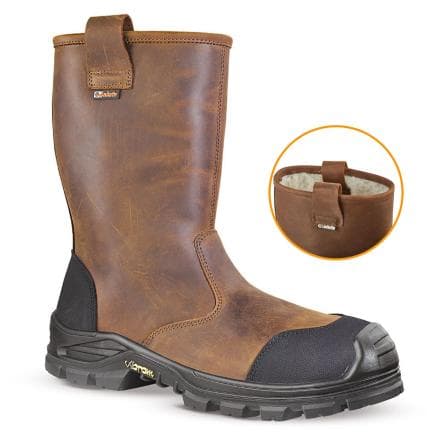 JALLATTE 00JJE19-43 - Botte de sécurité marron/noir JALBOX b SAS S3 CI HI HRO SRC
