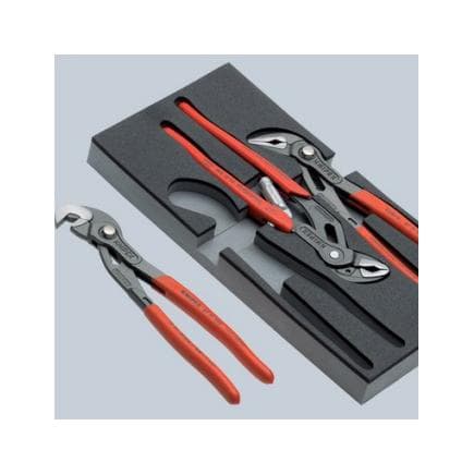 KNIPEX 00 20 01 V12 - Ensemble de pinces mixtes dans un plateau en mousse (4 pcs.)