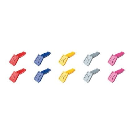 KNIPEX 00 61 10 C V01 - Clips ColorCode pour le marquage personnel (10 pcs.)