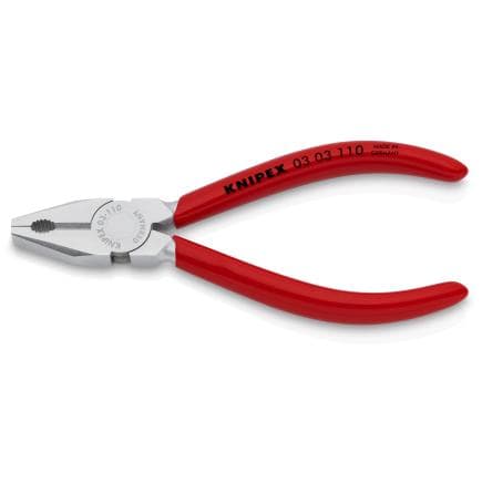 KNIPEX 03 03 110 - KNIPEX 03 03 110 Pince universelle compacte gainées en plastique chromée 110 mm