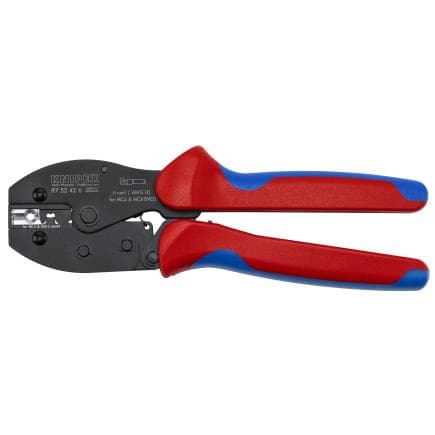 KNIPEX 97 52 42 6 - Tenons de câble PreciForce pour terminaux MC4®/MC4® Evo 2 recouverts de résine synthétique antidérapante polie de 220 mm