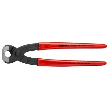 KNIPEX 10 98 I220 - Pince pour colliers à oreille bondérisée noire, tête polie, poignées enduites de résine synthétique