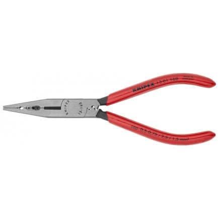 KNIPEX 13 01 160 - Pince universelle pour électriciens et câbleurs, bondérisée noire, tête polie, poignées enduites de résine synthétique