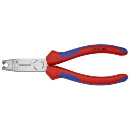 KNIPEX 13 42 165 - Pince à dénuder multifonction, bondérisée noire, tête polie, poignées revêtues d'un matériau bi-composant