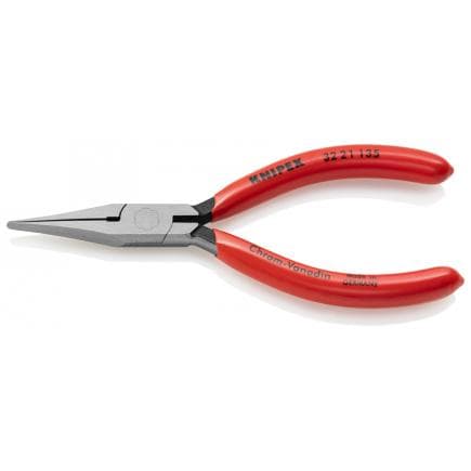 KNIPEX 32 21 135 - Pince pour électronique bondérisée noire, tête polie, poignées enduites de résine synthétique