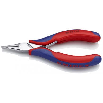 KNIPEX 35 12 115 - Pince spéciale électronique, tête polie miroir, poignées revêtues d'un matériau bi-composant