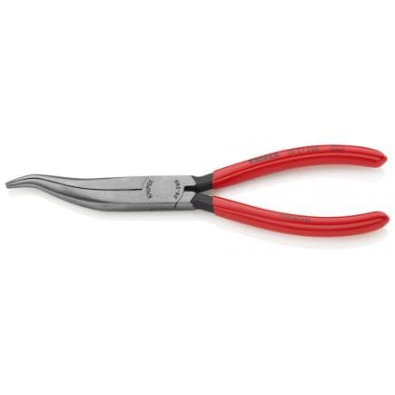 KNIPEX 38 31 200 - Pince de mécanicien bondérisée noire, tête polie, poignées enduites de résine synthétique, pointe arquée