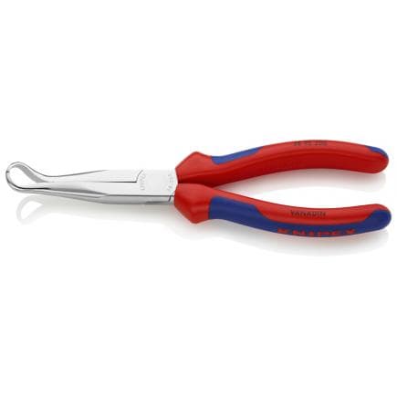KNIPEX 38 95 200 - Pince de mécanicien chromée, poignées revêtues d'un matériau bi-composant, pour serrer les capuchons des bougies, bec...