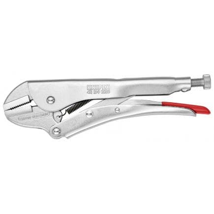 KNIPEX 41 24 225 - Pince de serrage multiprise, zinguée et polie, bec droit