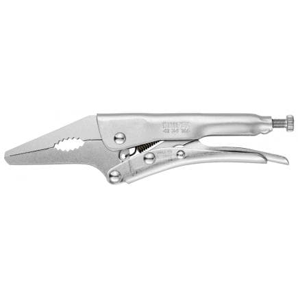 KNIPEX 41 34 165 - Pince de serrage multiprise zinguée et polie, bec long