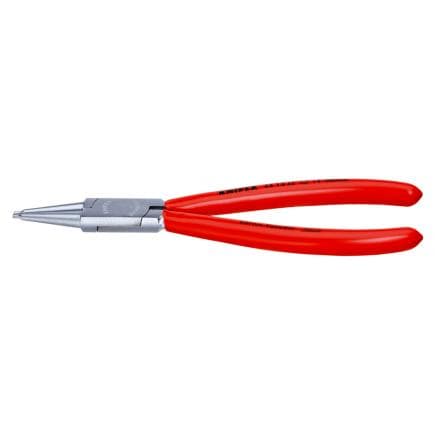 KNIPEX 44 13 J1 - Pince à circlips internes avec orifices, chromée, poignées enduites de résine synthétique, pointes droites