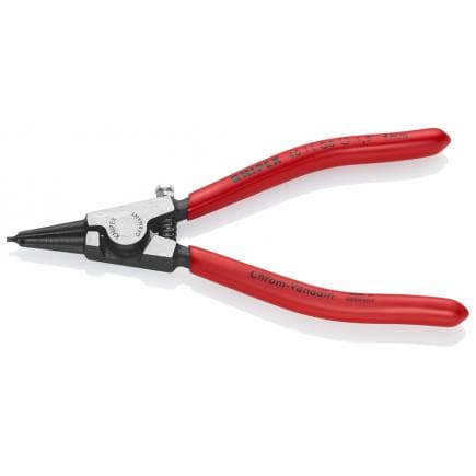 KNIPEX 46 11 G0 - Pince à circlips pour rondelles ressort (sur arbres) bondérisée noire, tête polie, poignées enduites de résine synthétique, avec...