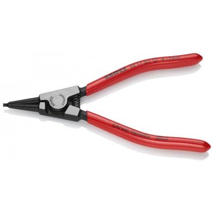 KNIPEX 46 11 G1 - Pince à circlips pour rondelles ressort (sur arbres), bondérisée noire, tête polie, poignées enduites de résine synthétique