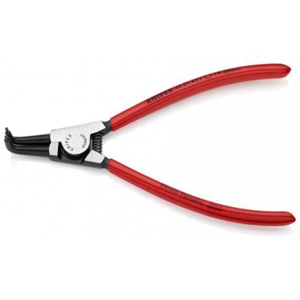 KNIPEX 46 21 A11 - Pince pour circlips externes sur arbres, bondérisée noire, tête polie, poignées enduites de résine synthétique, pointes coudées...