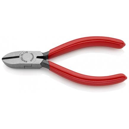KNIPEX 70 01 110 EAN - Pince coupante latérale de mécanicien, tête polie, poignées enduites de résine synthétique