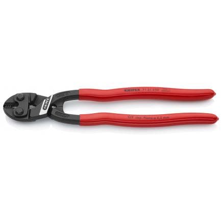 KNIPEX 71 31 250 - Pince coupante à double levier CoBolt® XL bondérisée noire, poignées enduites de résine synthétique, avec évidement pour...