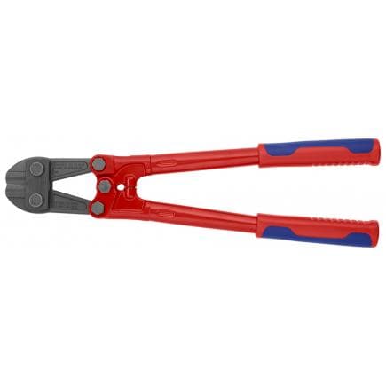 KNIPEX 71 72 460 - Coupe-boulons, tête bondérisée grise, poignées revêtues d'un matériau bi-composant
