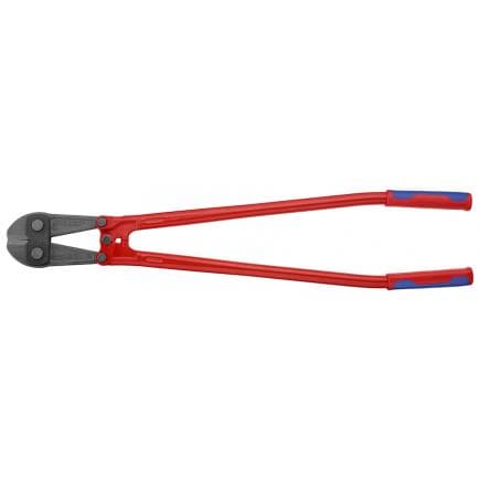 KNIPEX 71 72 910 - Coupe-boulons, tête bondérisée grise, poignées revêtues d'un matériau bi-composant