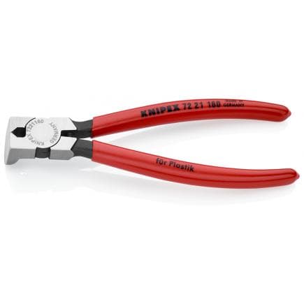 KNIPEX 72 21 160 - Pince coupante pour résine synthétique, tête polie, poignées enduites de résine synthétique