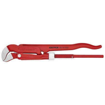 KNIPEX 83 30 010 - Clé serre-tube avec mâchoires rouges en "S", revêtement poudre