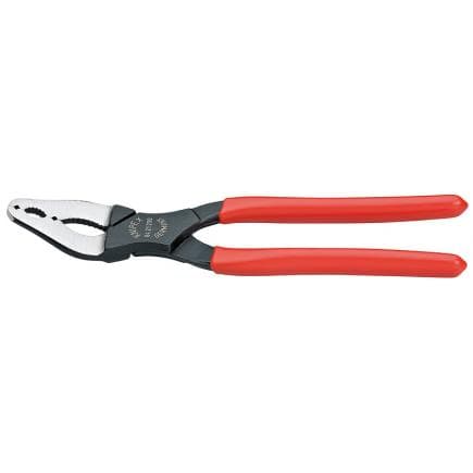 KNIPEX 84 11 200 - Pince pour cônes de vélo et moto, bondérisée noire, tête polie, poignées enduites de résine synthétique, tête droite