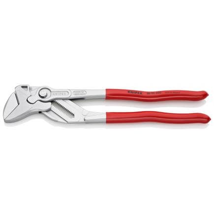KNIPEX 86 03 300 - Pince et clé en un seul outil, chromée, poignées enduites de résine synthétique
