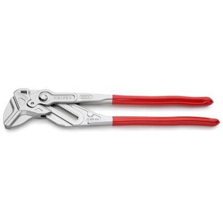 KNIPEX 86 03 400 - Pince et clé XL en un seul outil, chromée, poignées enduites de résine synthétique