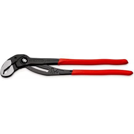 KNIPEX 87 01 400 - Cobra® XL/XXL Pince multiprise pour tubes et écrous, bondérisée grise, tête polie, poignées enduites de résine synthétique