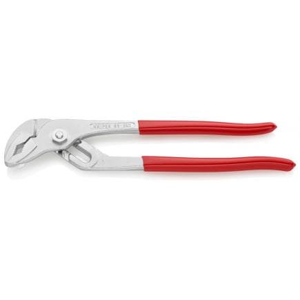 KNIPEX 89 03 250 - Pince multiprise pour tubes et écrous avec rainures de guidage fraisées, chromée, poignées enduites de résine synthétique