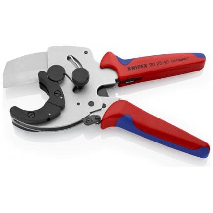 KNIPEX 90 25 40 - Coupe-tube galvanisé pour tubes plastique galvanisé de forte épaisseur, poignées revêtues d'un matériau bi-composant