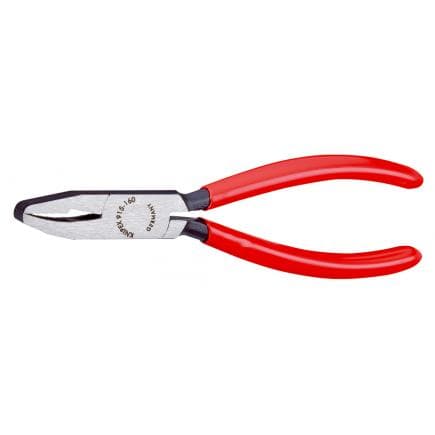 KNIPEX 91 51 160 - Pince de vitrier - à becs courbés bondérisée noire, tête polie, poignées enduites de résine synthétique, largeur de bec 9,5 mm