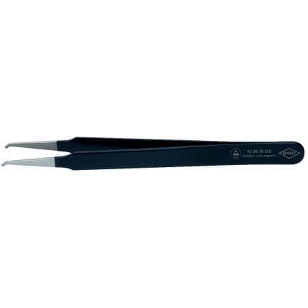 KNIPEX 92 08 78 ESD - Brucelles de précision ESD, pointes courbées et lisses