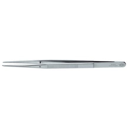 KNIPEX 92 22 35 - Brucelles de précision avec tige de guidage, pointes fines, droites et mates